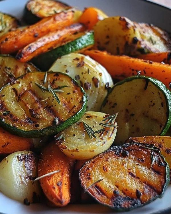 Garlic herb roasted vegetables