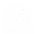 White circular shape with uneven edges and three extended finger-like projections on a black background.