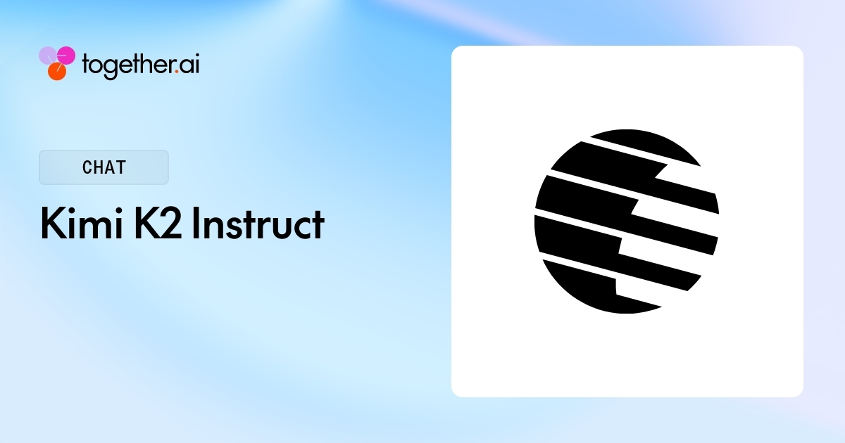 Kimi K2 Instruct API | Together AI