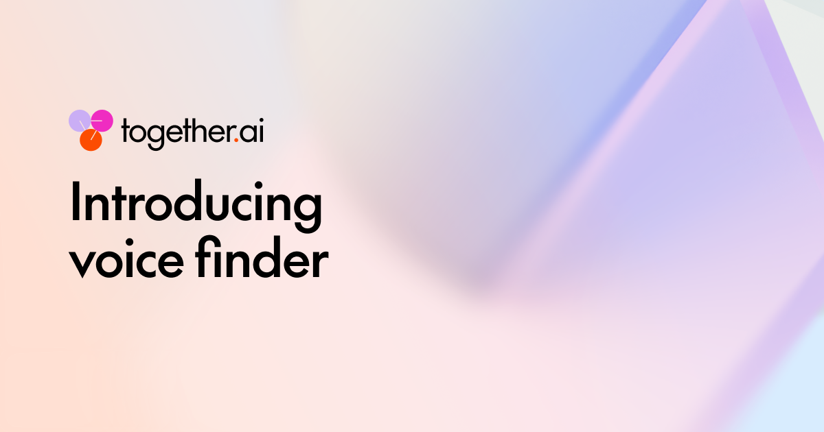 Together AI Launches Voice Finder Tool