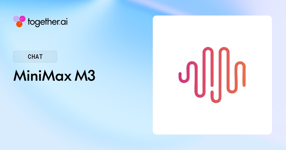 MiniMax M3 API | Together AI