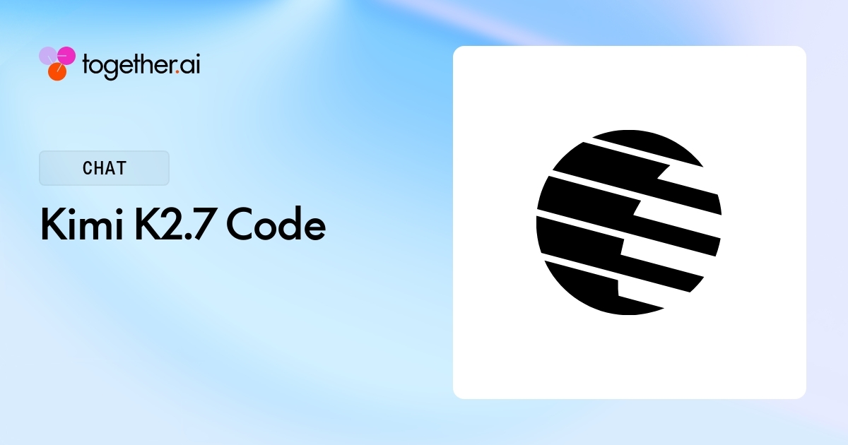 Kimi K2.7 Code API | Together AI