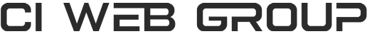 CI WEB GROUP text logo in modern styled uppercase font.
