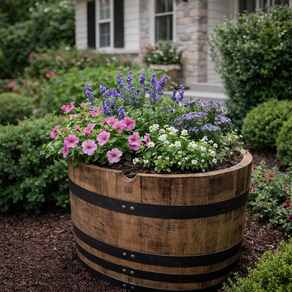 image of barrel aging process (for a distillery)