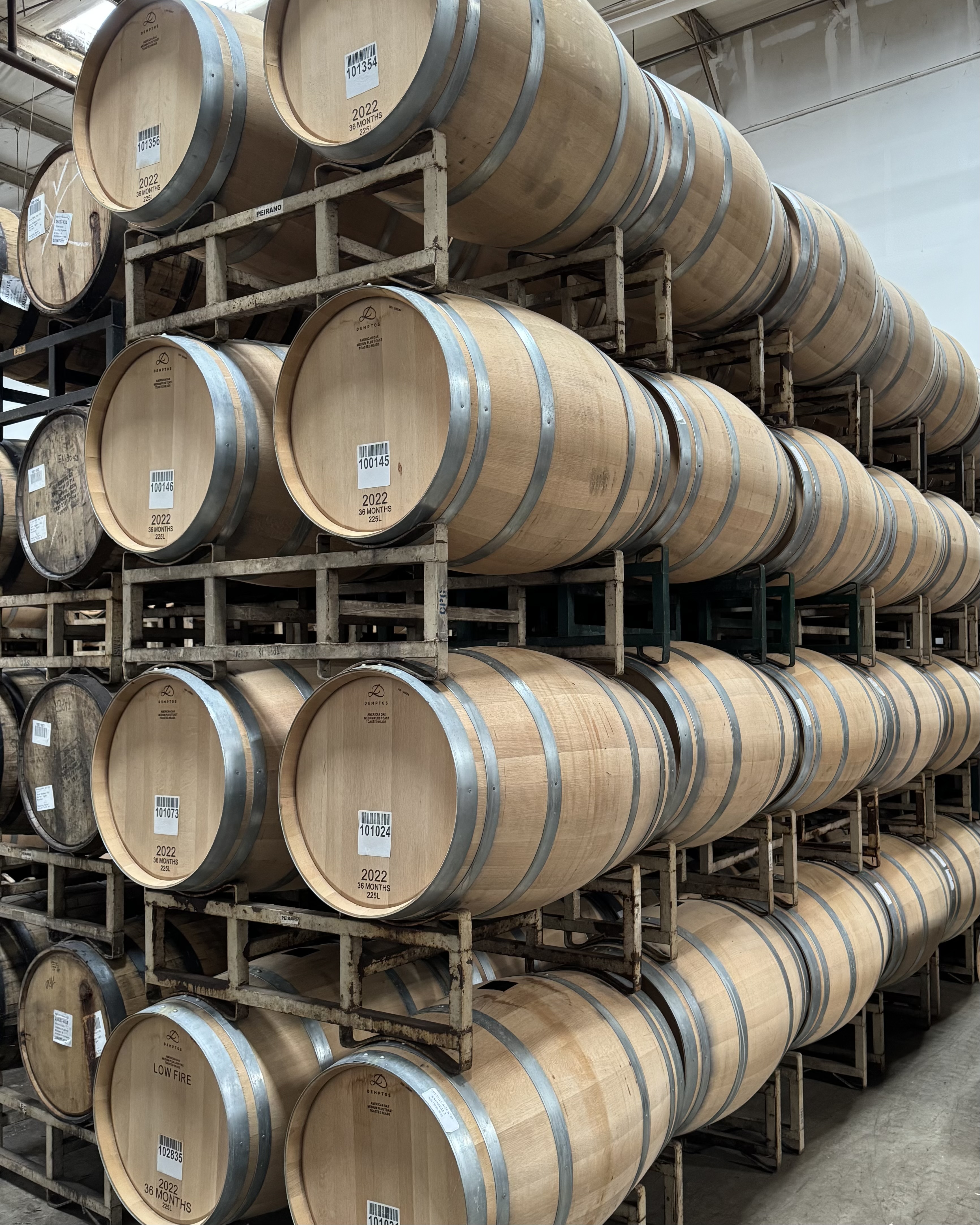 image of wine barrels