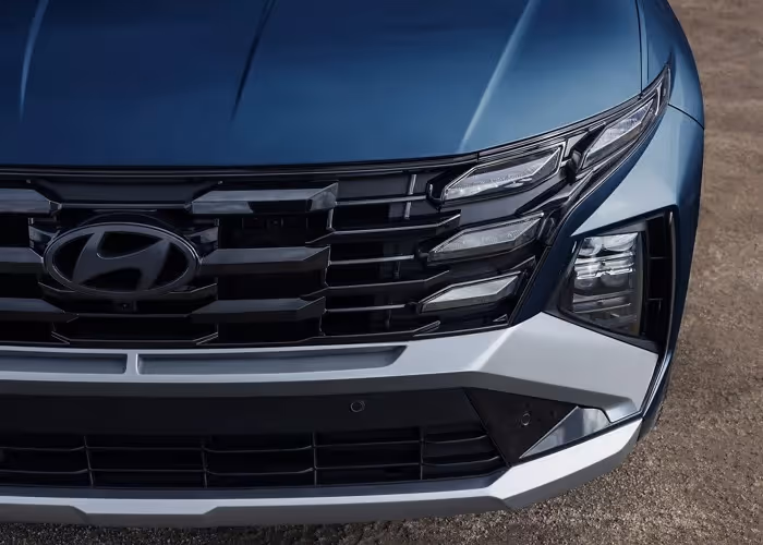 Hyundai grill and hood