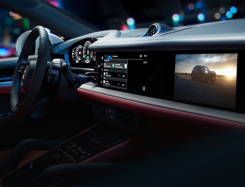 Porsche vehicle interior
