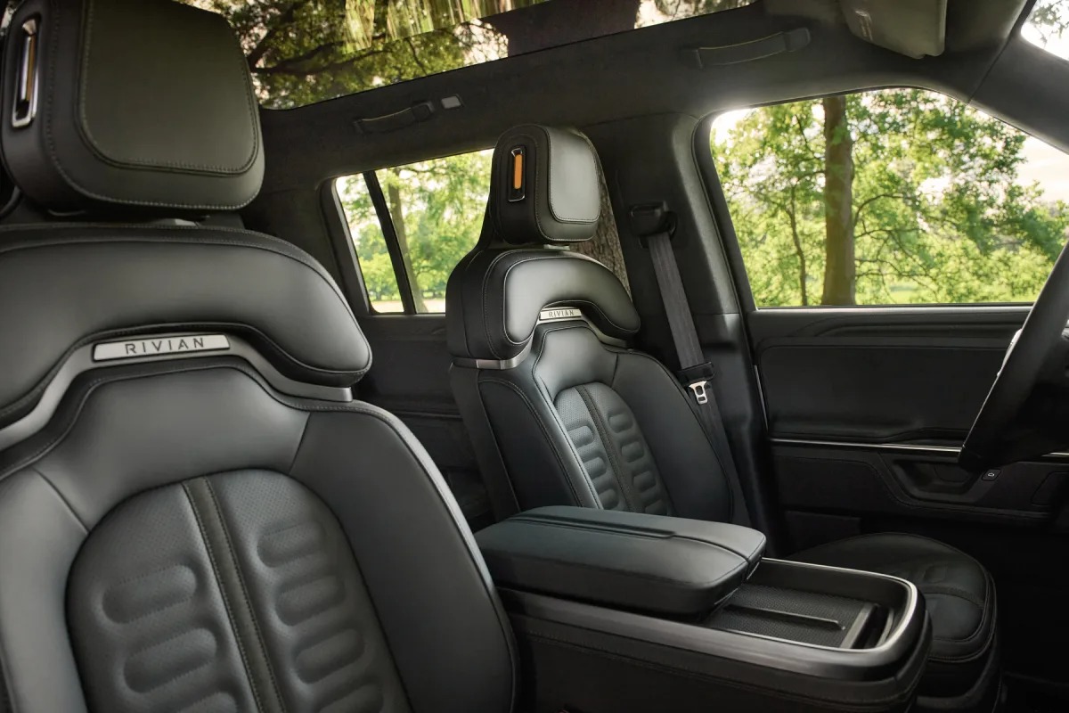 Rivian vehicle interior