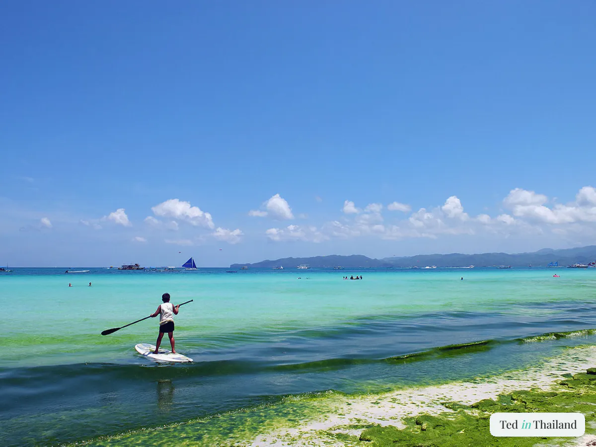 Paddleboarding in Boracay