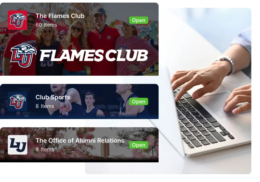 Multi-department architecture use case for Handbid auction and fundraising platform