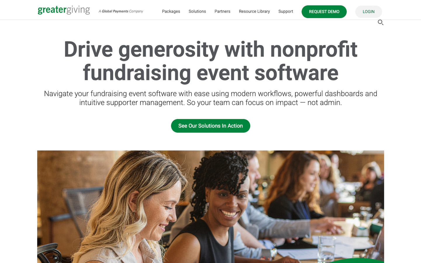 Greater Giving homepage
