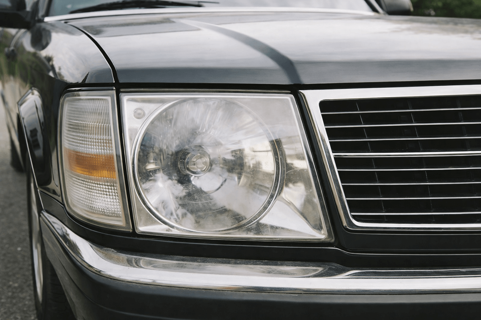 Clean car headlights