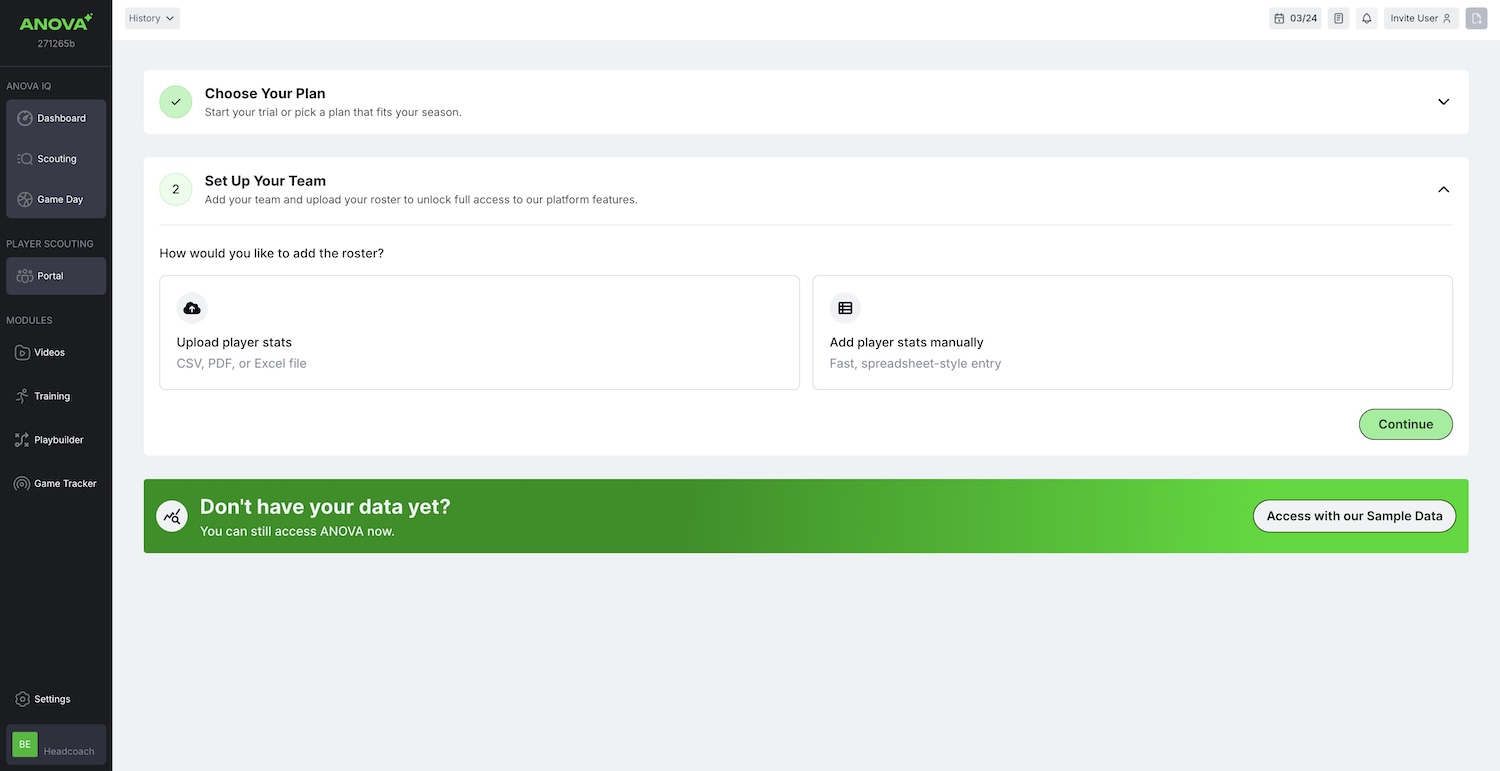 Anova Dashboard - Computer Vision