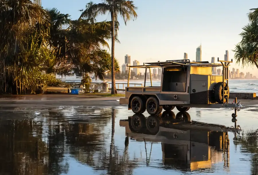 Combo Tradie trailer by the water