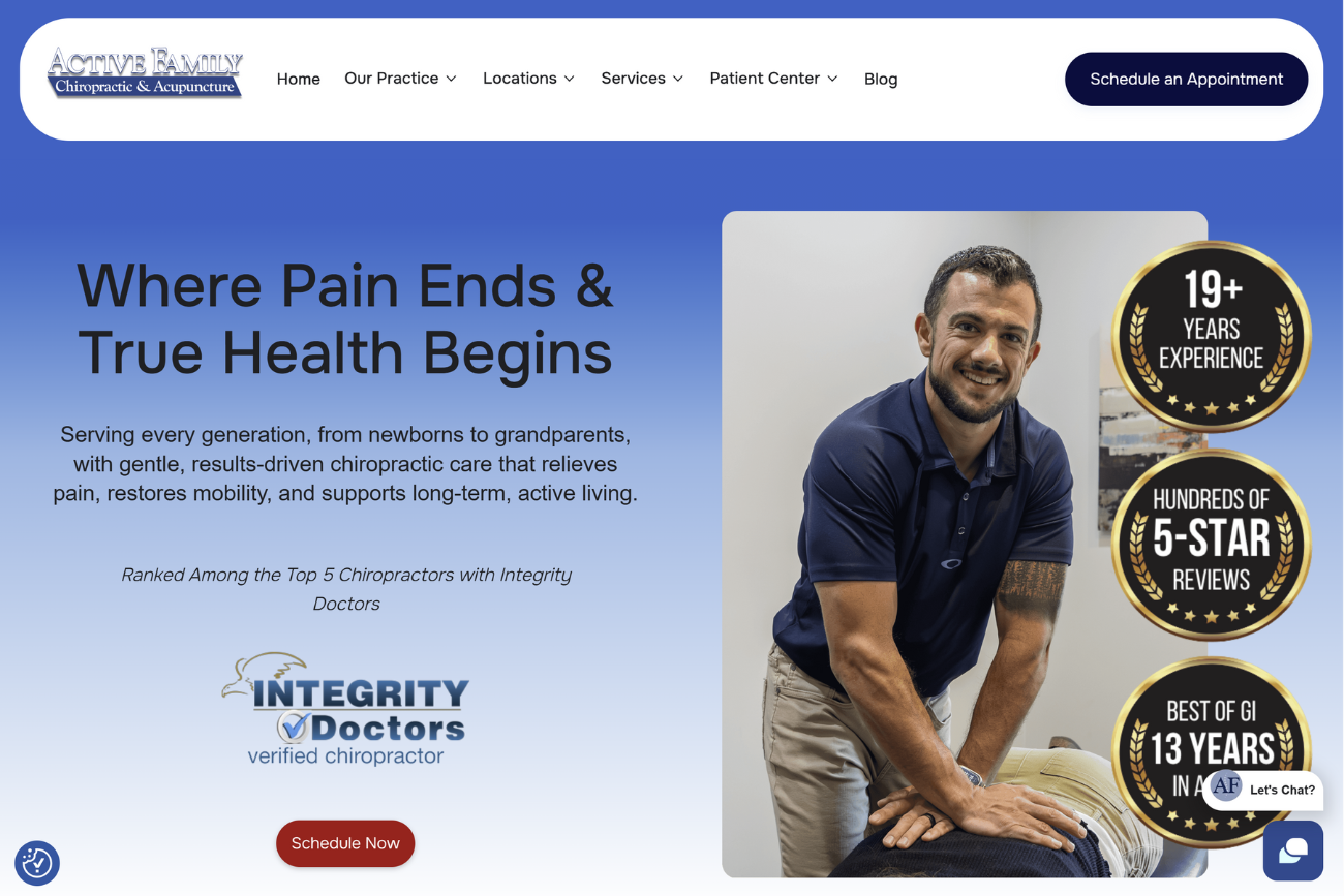 Main page of AFCA website.