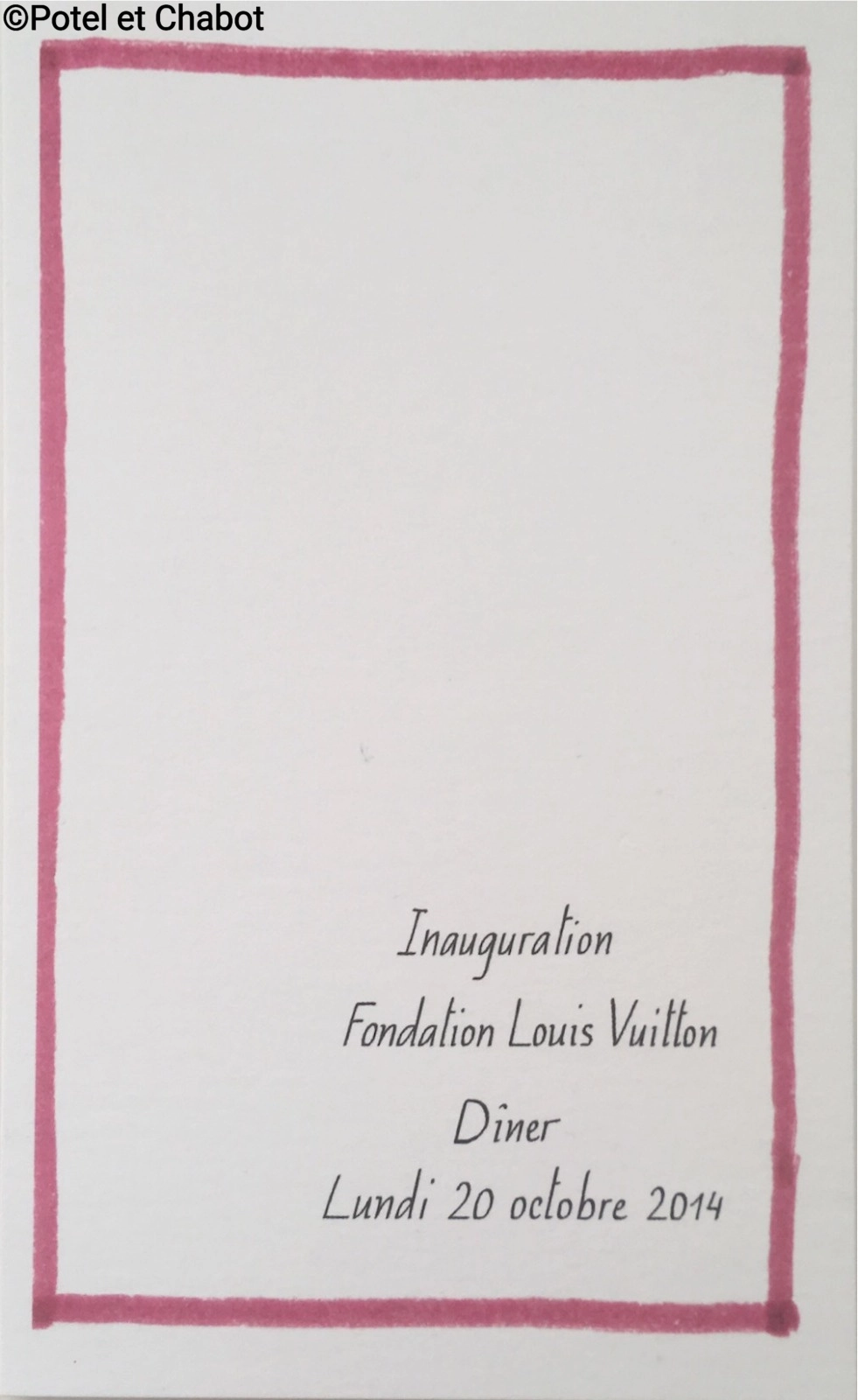 Inauguration de la Fondation Louis Vuitton - traiteur Potel et Chabot.