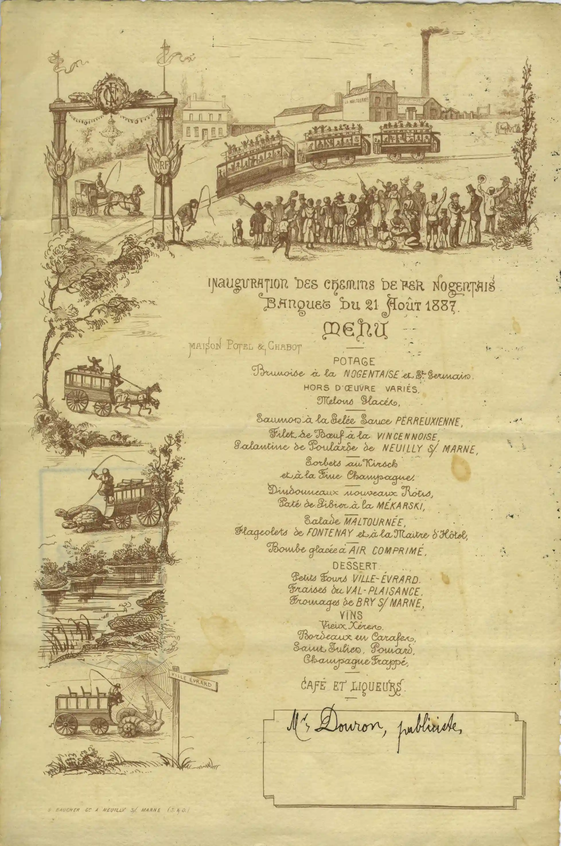 Réception et traiteur Potel et Chabot - mise en scène événementielle