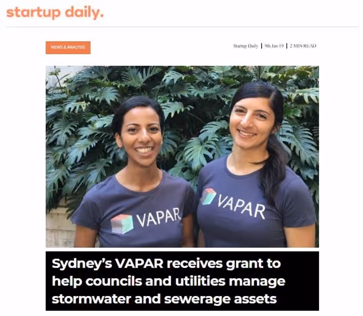 Vapar Founders on Startup daily