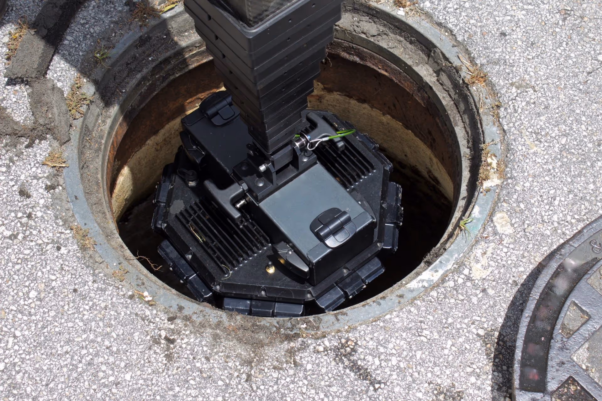 Inspection camera in manhole