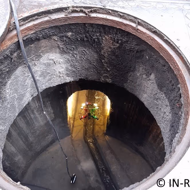 CCTV camera in a manhole