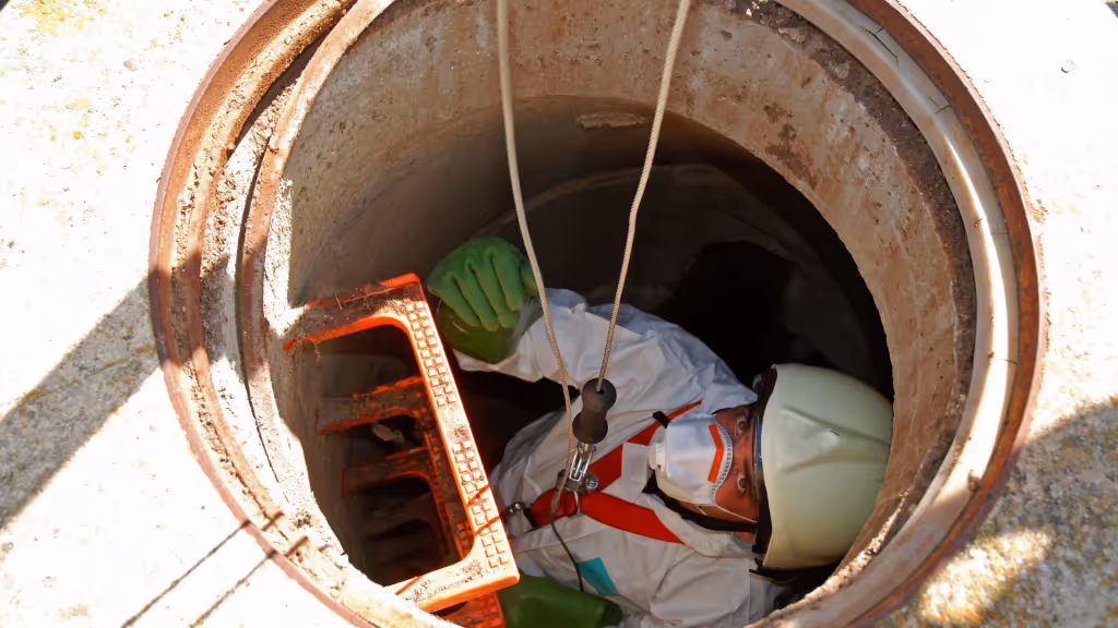 confined space entry manhole