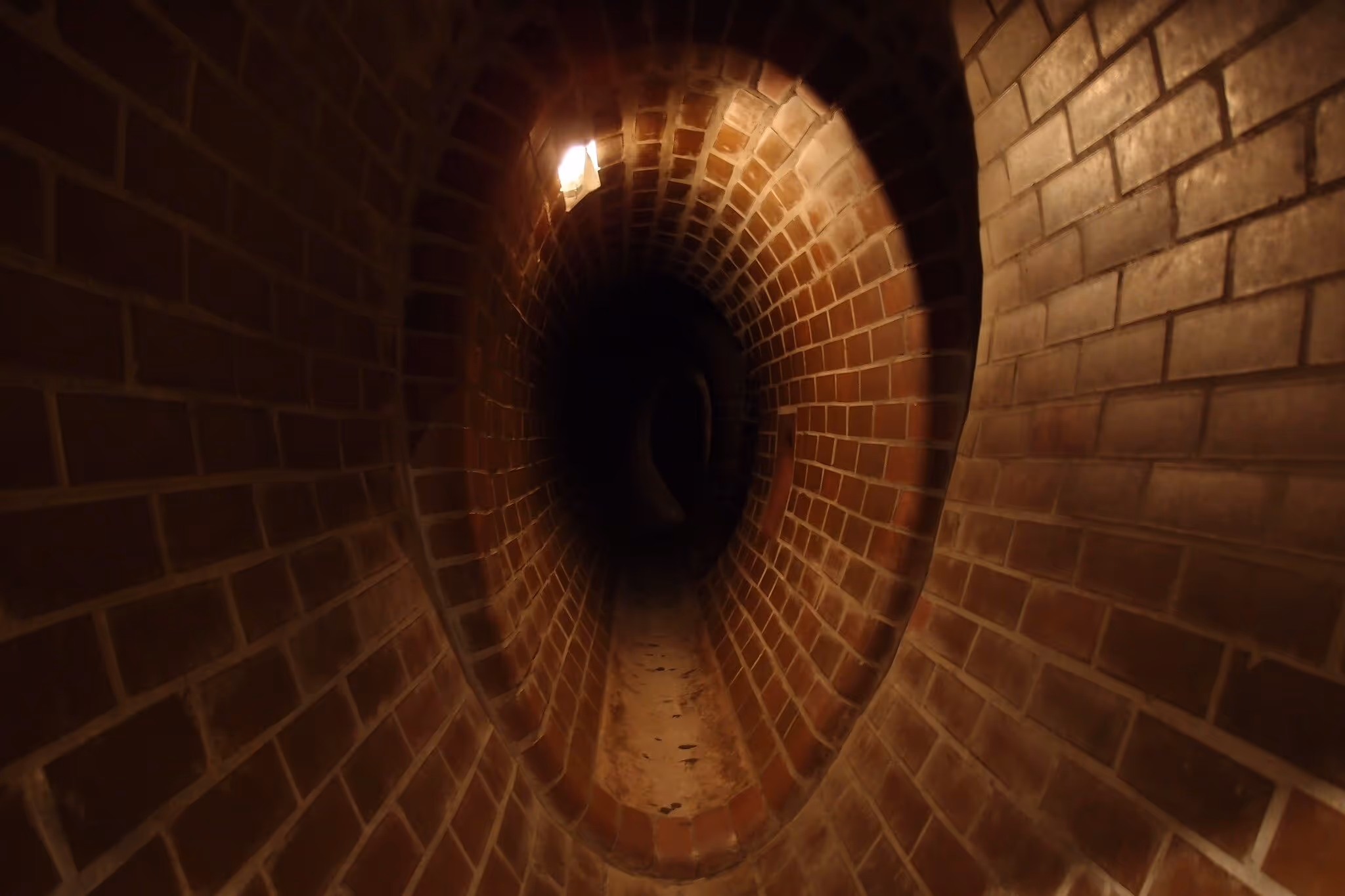 Underground brick sewer system