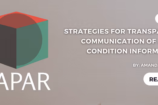 Txt: Strategies for Transparent Communication of Asset Condition