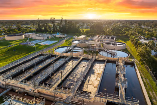 Abstract image with text: What is Wastewater? Exploring Its Origins, Challenges, and Solutions