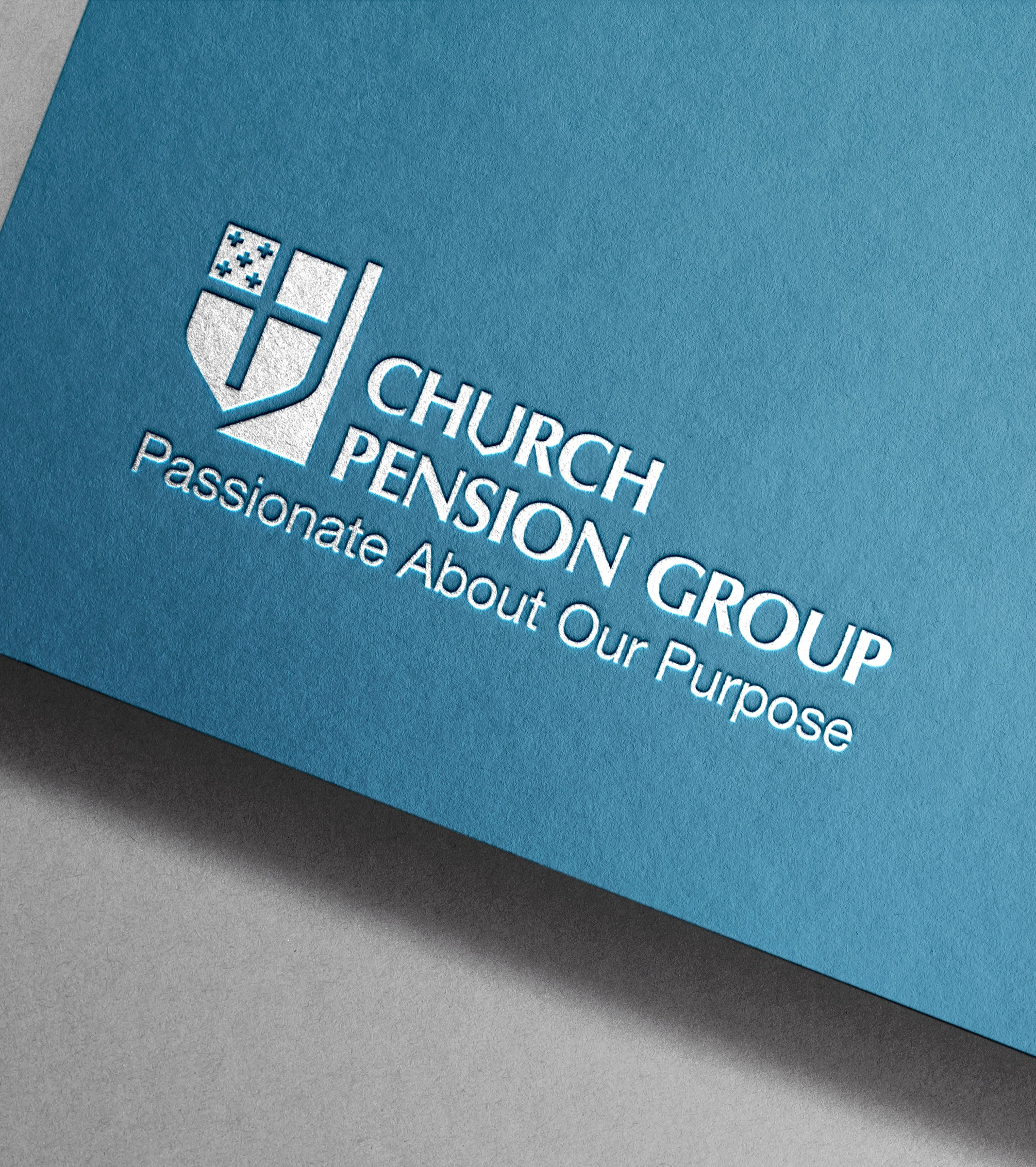 Embossed logo of Church Pension Group