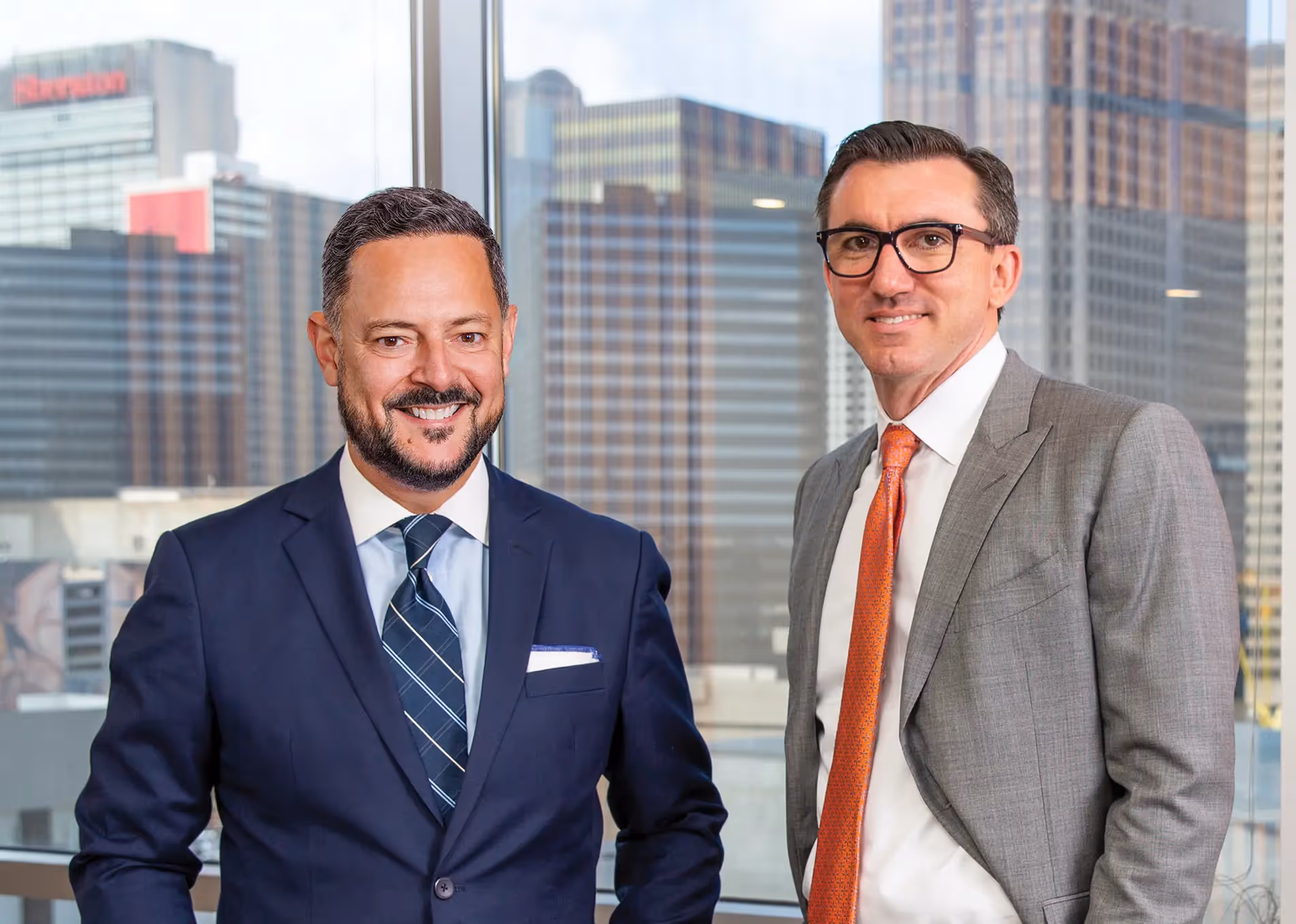 Portrait of Civitas co-founders Daniel J. Healy and Rafael Anchia