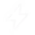 White lightning bolt icon on a transparent background.