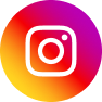 Instagram logo with gradient colors from purple to orange.