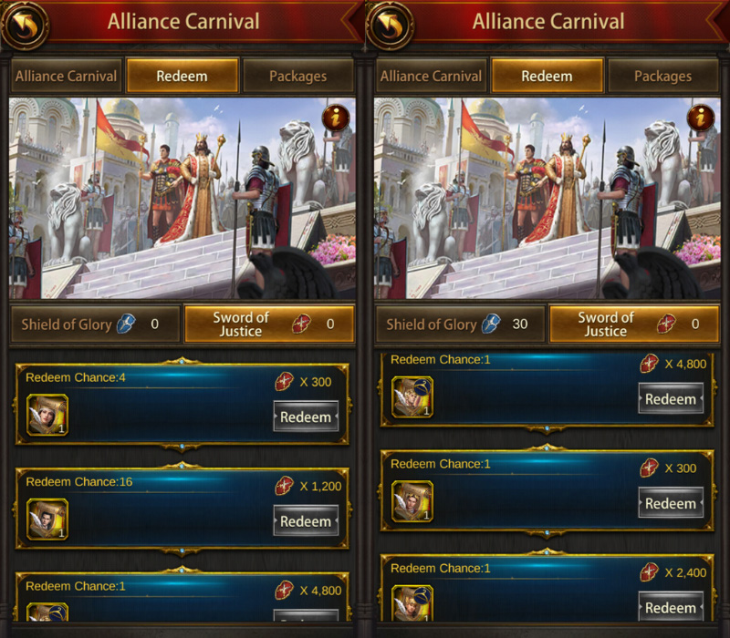 Get Generals and Skins at Evony Alliance Carvinal Event