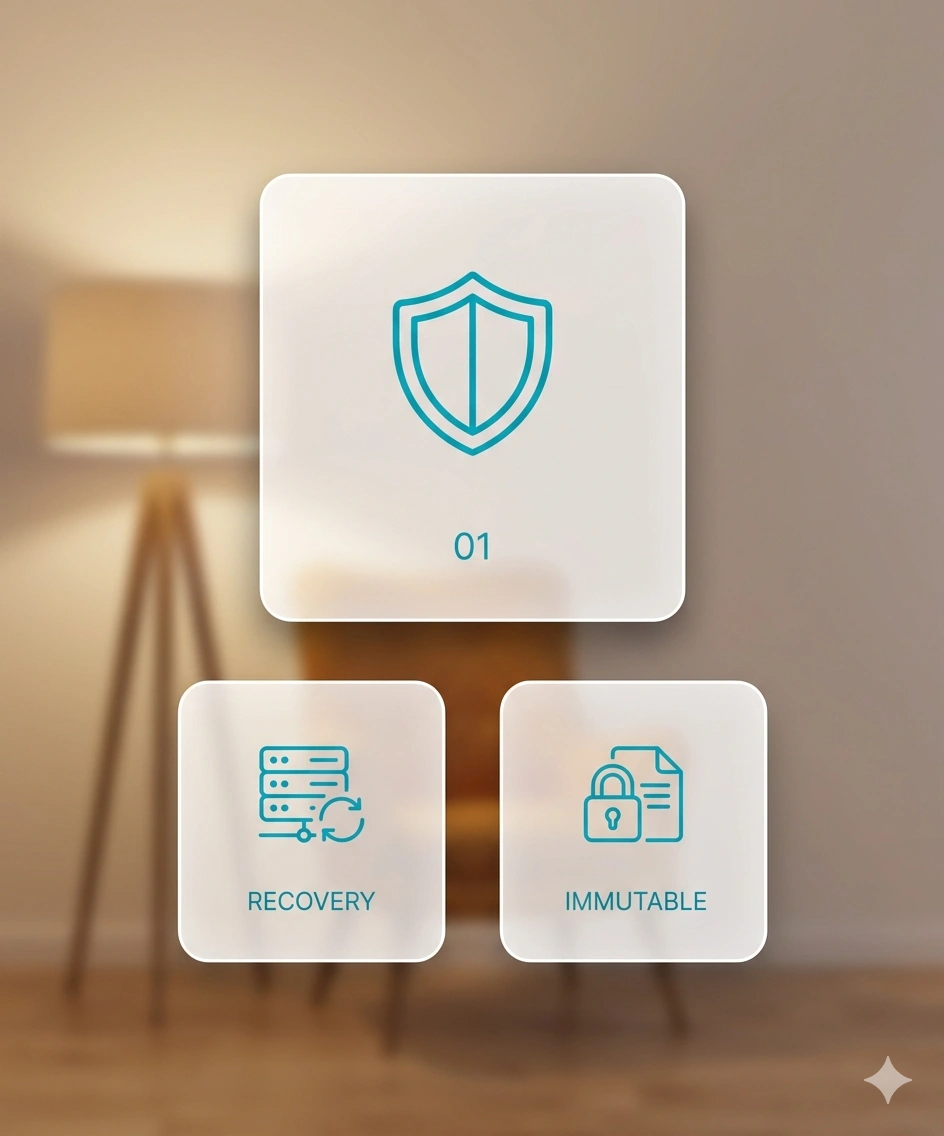 Healthcare data backup and recovery system with secure data protection in clinic management software