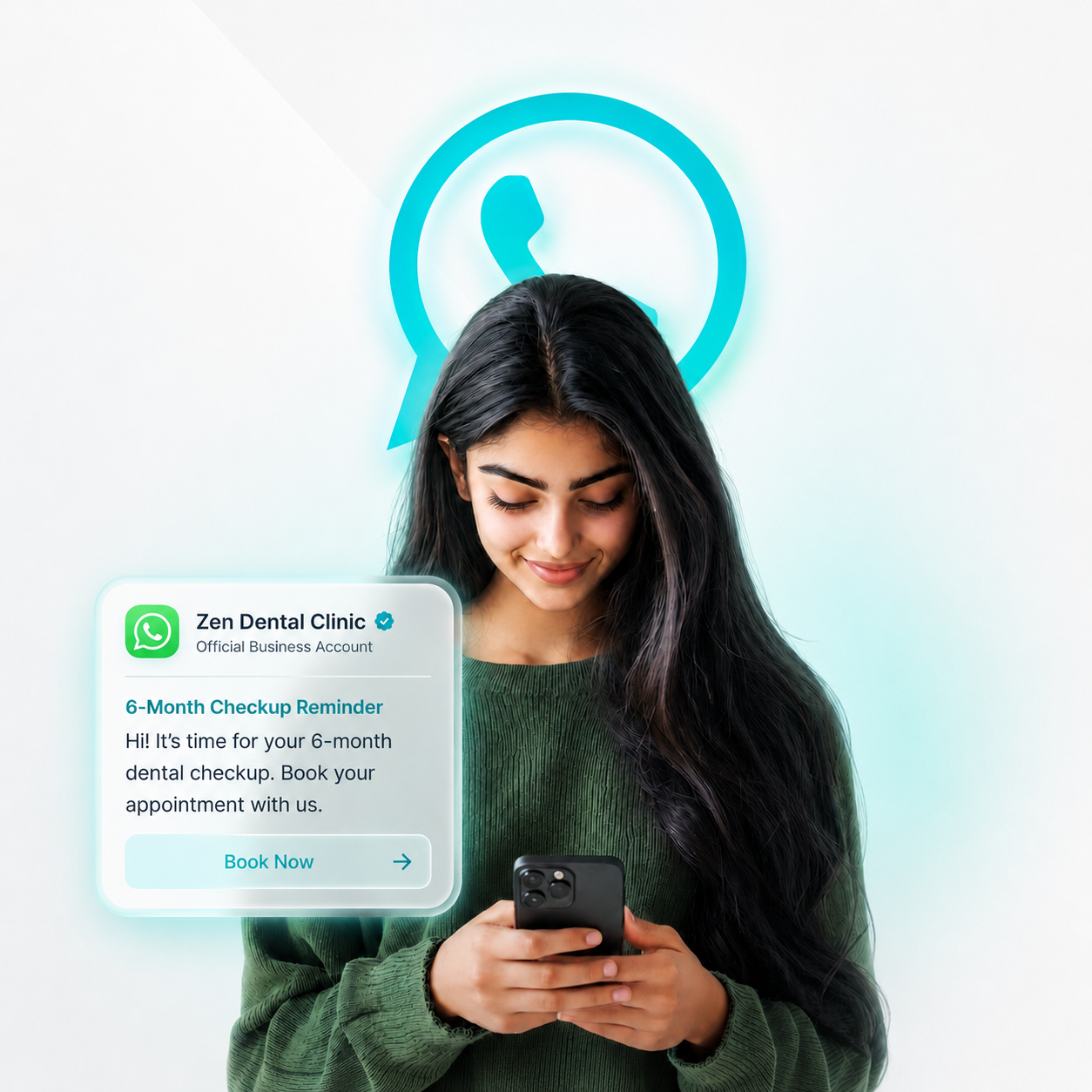 Clinic management software India enabling WhatsApp communication for patient engagement with automated messaging and medical practice management software India integration