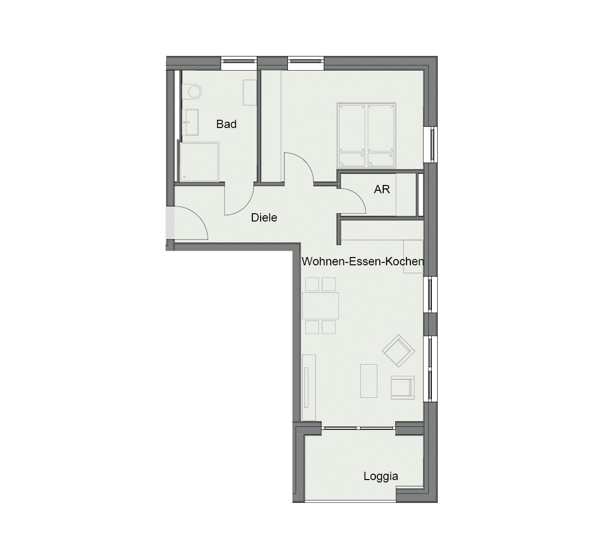 Grundriss 1. Obergeschoss