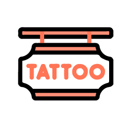 icône représentant une enseigne tattoo