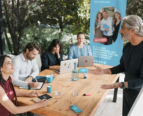 Séance de coaching pour conseillers immobiliers