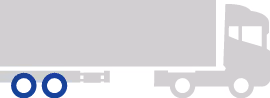 Light gray semi-trailer truck with two blue Linglong tires on the trailer.
