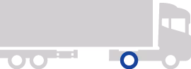 Graphic of a truck with the drive axle highlighted in blue.