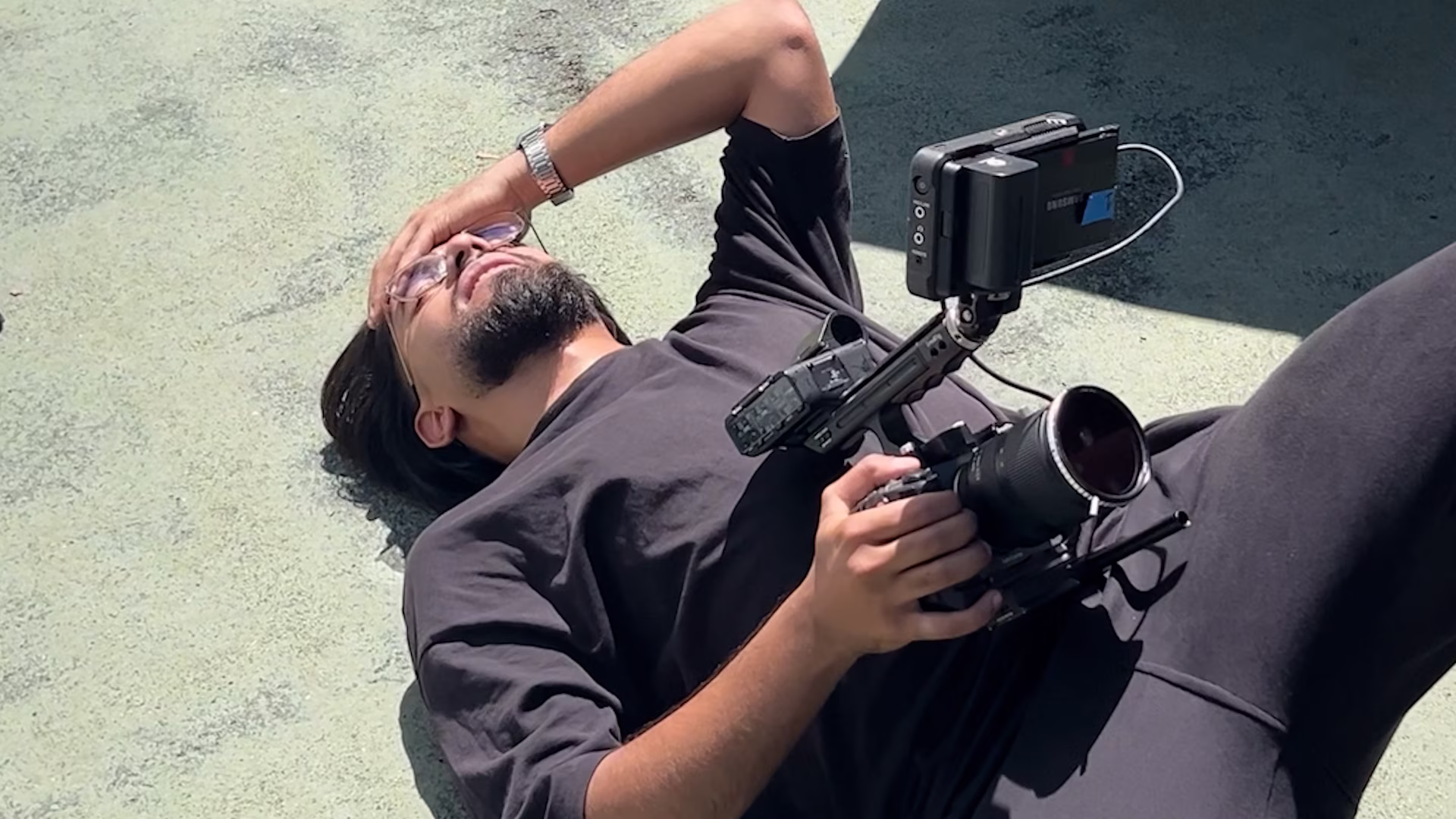 Ballerleague campaign shooting bts with Nader Jindaoui directed by Farhad Tahir productionagency Nukta LF campaign viral ad