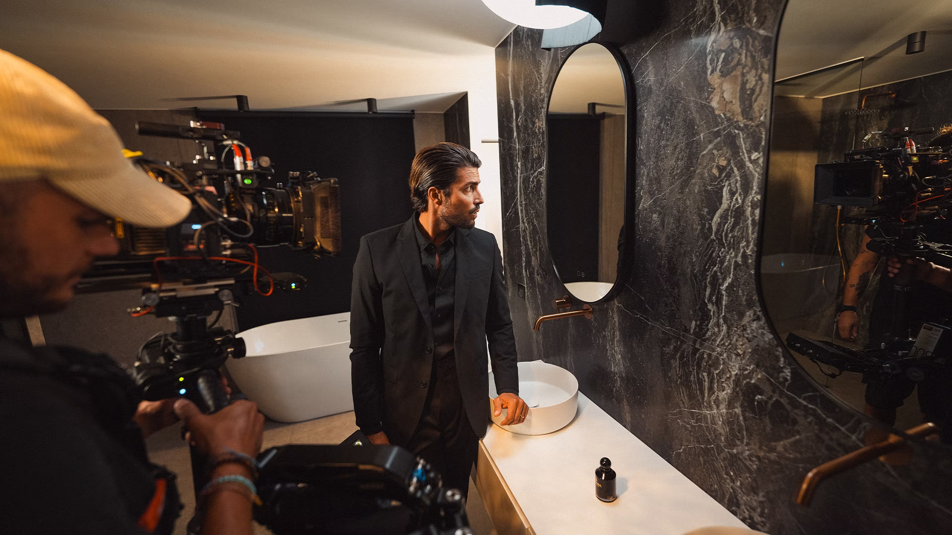 Gisada Uomo x Mariano Di Vaio GQ Man of the year campaign ad commercial directed by Farhad Tahir production agency Nukta LF