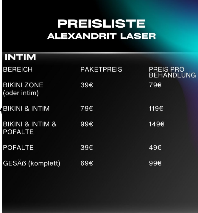 Preiselist Alexandrite Laser intim