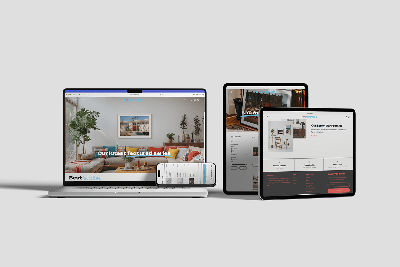 howdysmiles Website Projekt