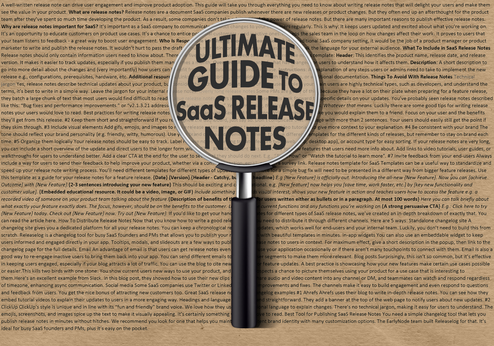 The Ultimate Guide to SaaS Release Notes