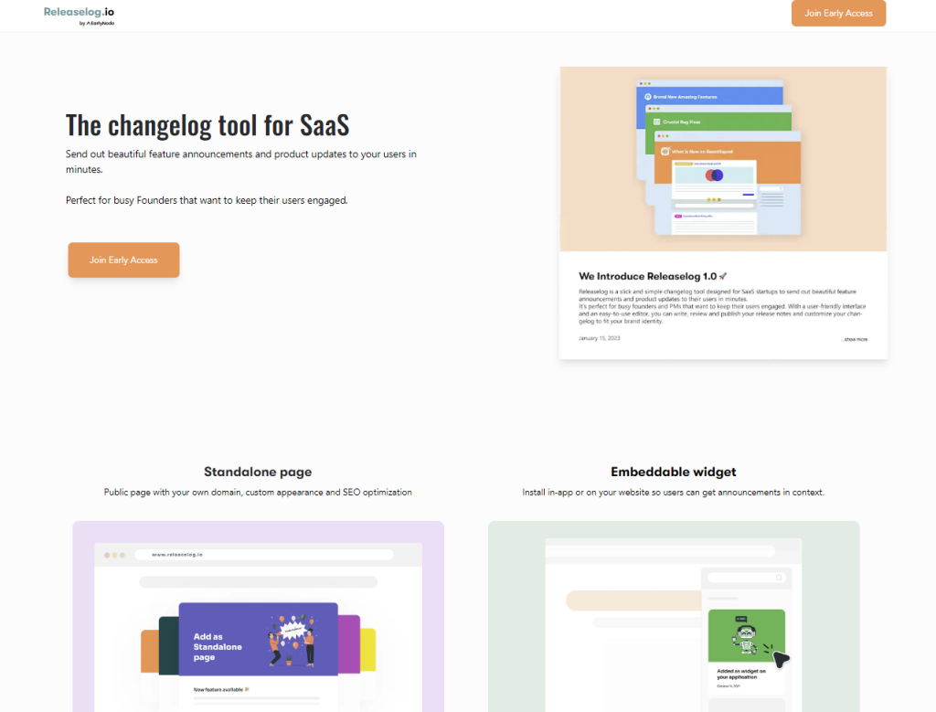The best Headway alternative is Releaselog.io