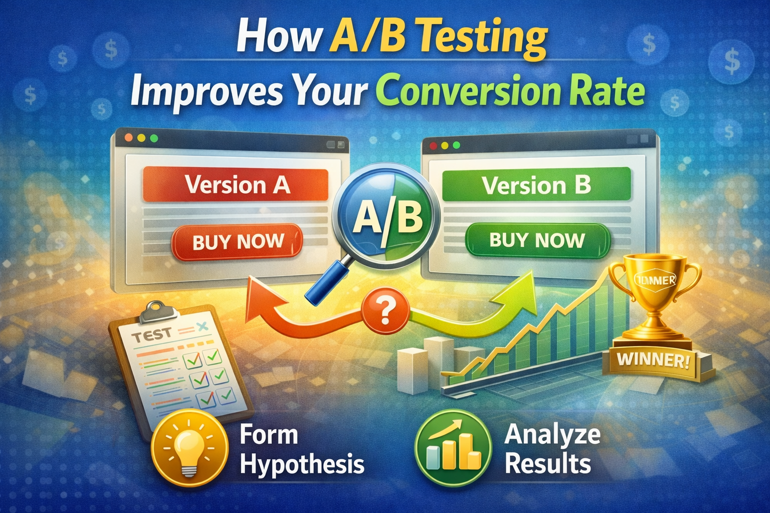 How A/B testing improves your conversion rate