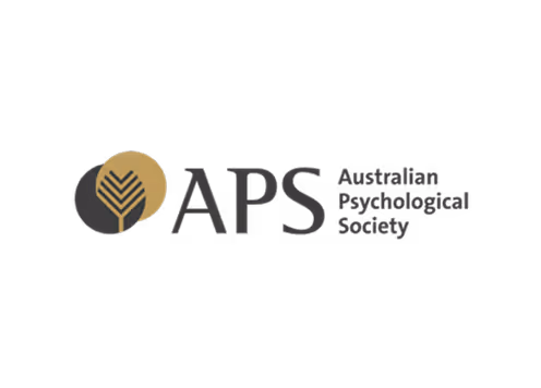Logo of the Australian Psychological Society with stylized tree icon and APS text.