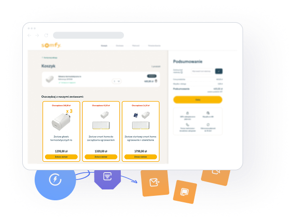 Checkout product recommendations Positive User for Somfy