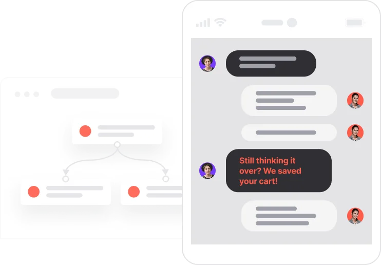 Rescue carts with WhatsApp conversations